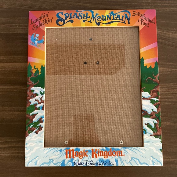 Disney Other Vintage Wooden Splash Mountain Picture Frame Poshmark